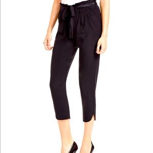 Like New Ramy Brook silk cropped trousers size S black